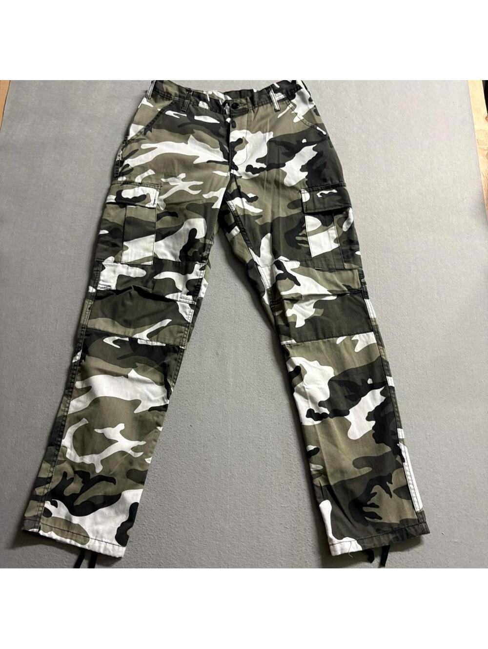 Rothco BDU Cargo Pants Mens Small Regular Green Camo Military Tactical Combat
